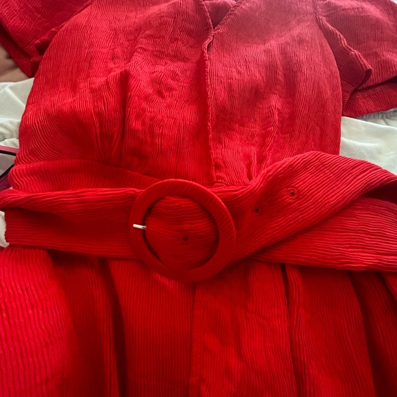 Never before worn red cocktail wrap dress - Picture 3 of 4